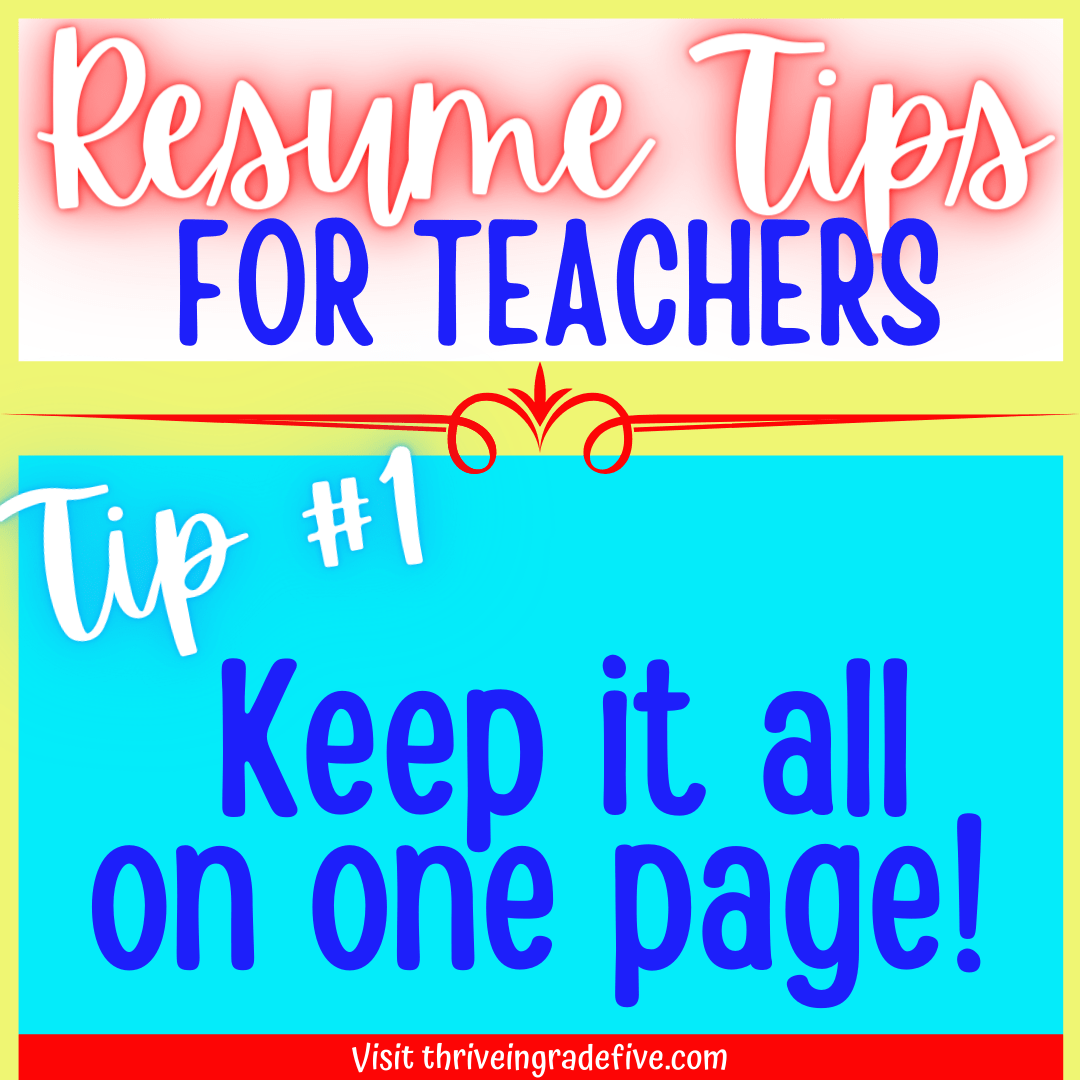 5 Resume Tips for Teachers Ditch That Boring, Outdated Resume