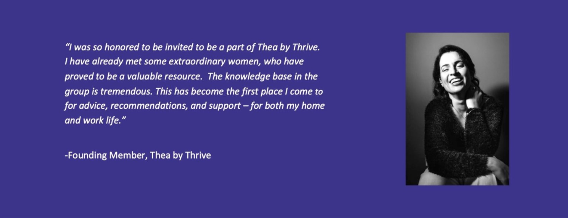 Founding Member Thea Testimonial