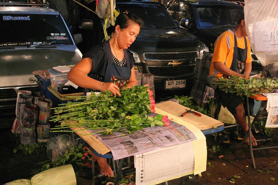 Preparing for the Flower Market