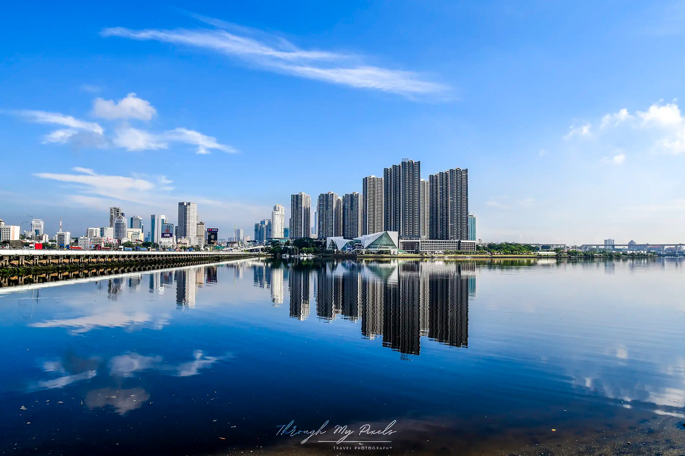 The Johor Bahru skyline