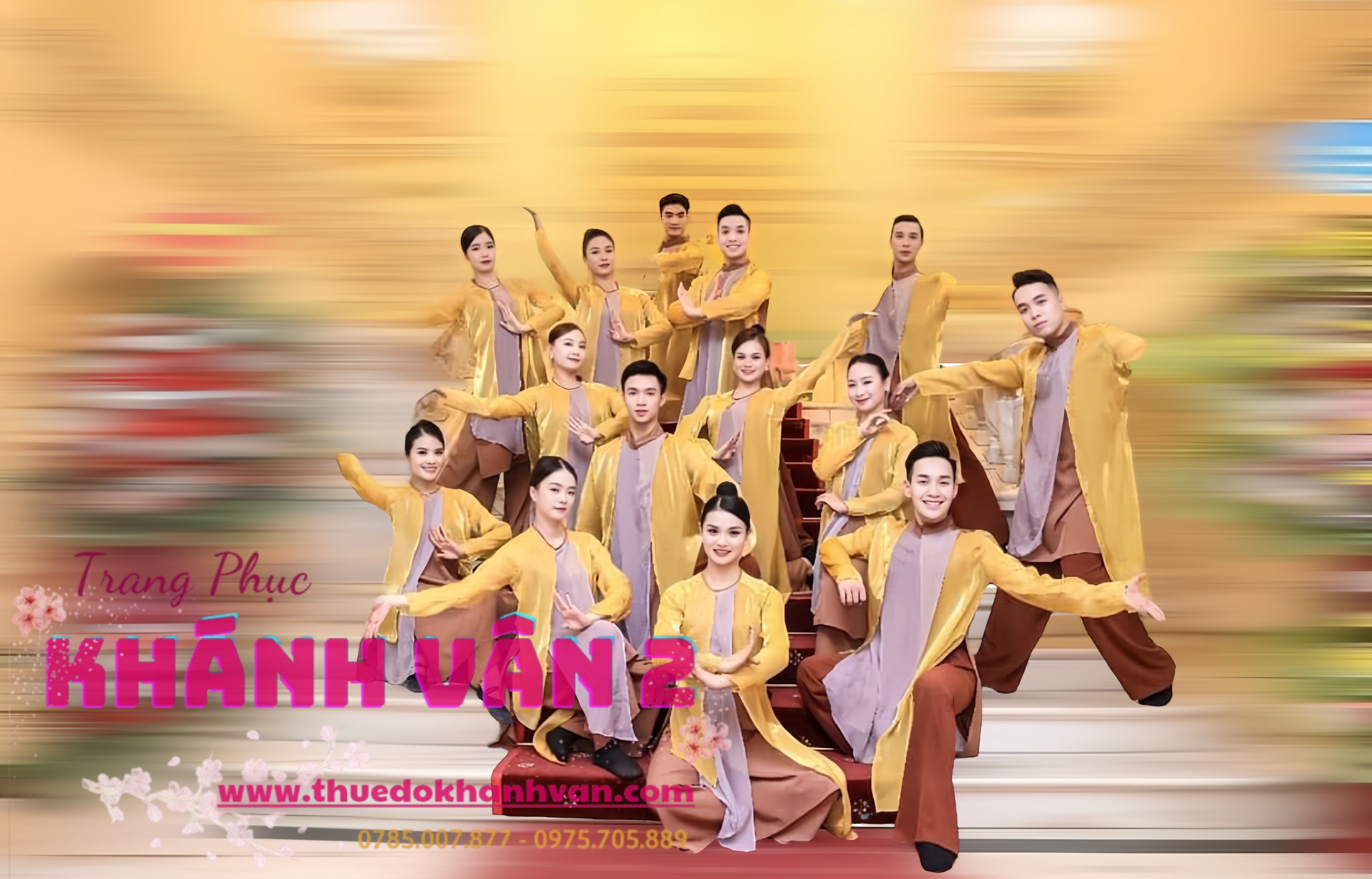 áo dài cách tân tà nam nữ nâu cam đất (8 - 8)