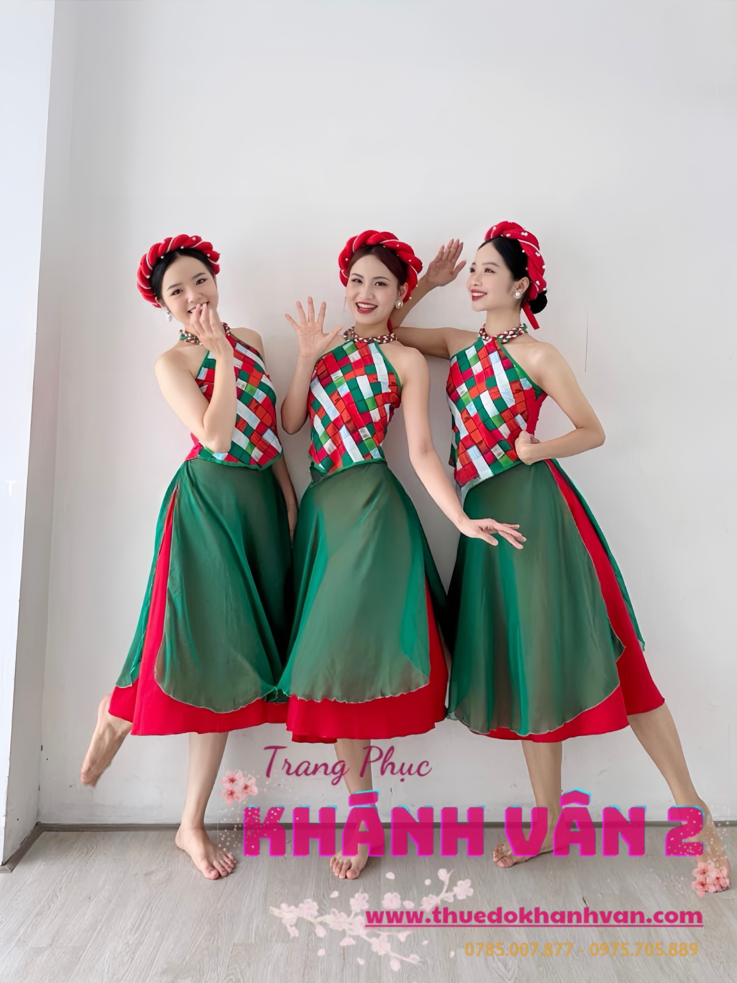 yếm caro mới + chân váy lửng (9)