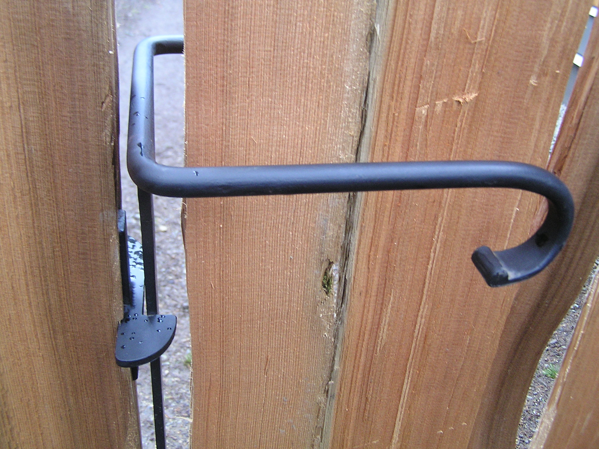 Custom Sprung Gate Latch Thuja Wood Art Reclaimed Cedar Furniture Wood Art Vancouver Victoria Gulf Islands British Columbia