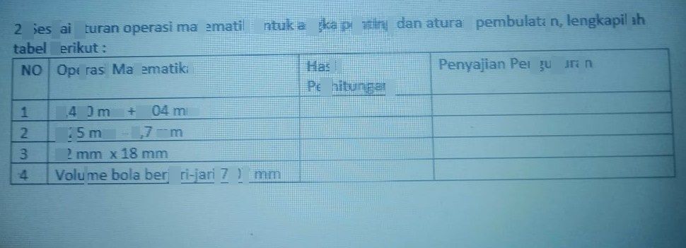 Karena diperoleh dari pengukuran maka harus ada alat ukurnya. 2 Sesuai Aturan Operasi M Lihat Cara Penyelesaian Di Qanda