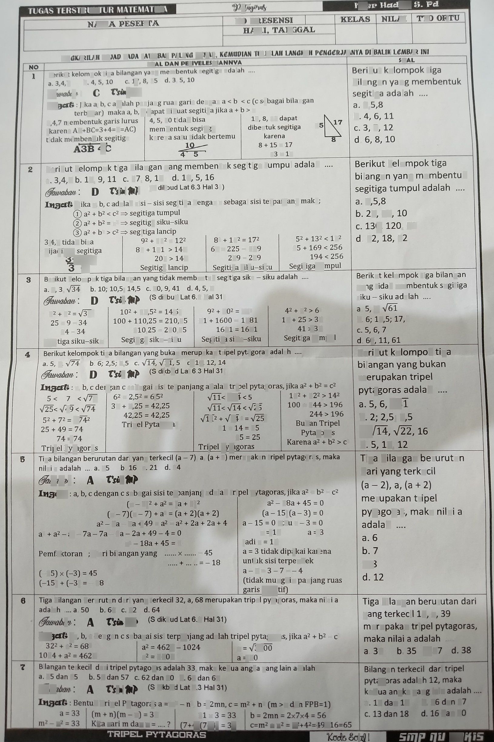 Contoh tugas terstruktur dan tidak terstruktur matematika sd. Contoh 1222times 24 Conto Lihat Cara Penyelesaian Di Qanda