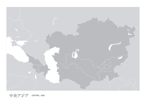 Central Asia Blank Map T 