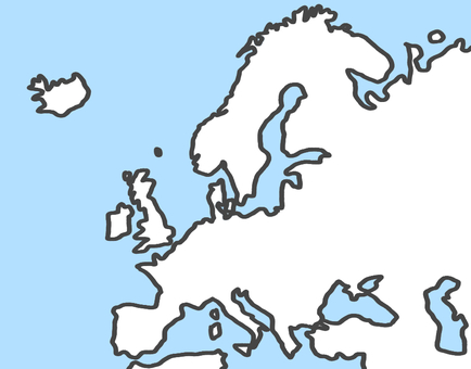Blank Europe Map No Borders T 