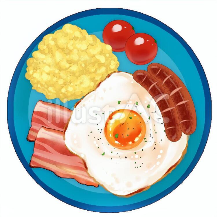 朝食イラスト