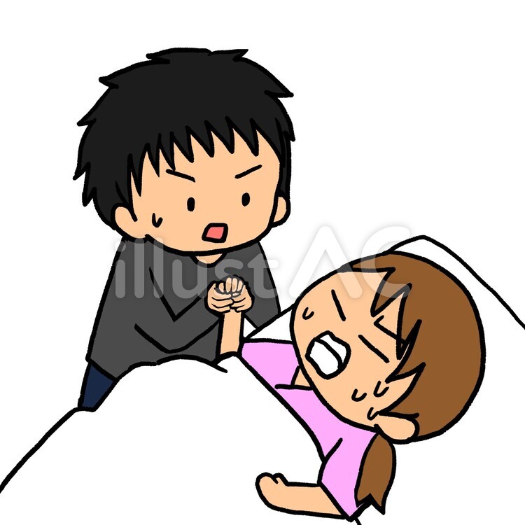 立ち会い出産イラスト