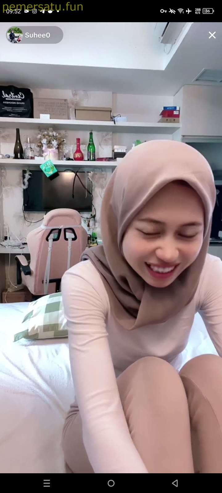 P1 Jilbab Hijab Suhee0 Live Tiktok Lepas Bh Dan Mandi Basah