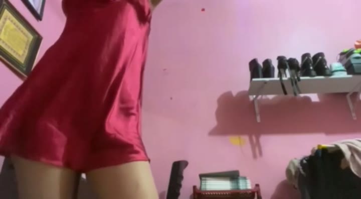 DoodStream FATIN Lepas Lingerie Merah Pamer Body Aduhai -