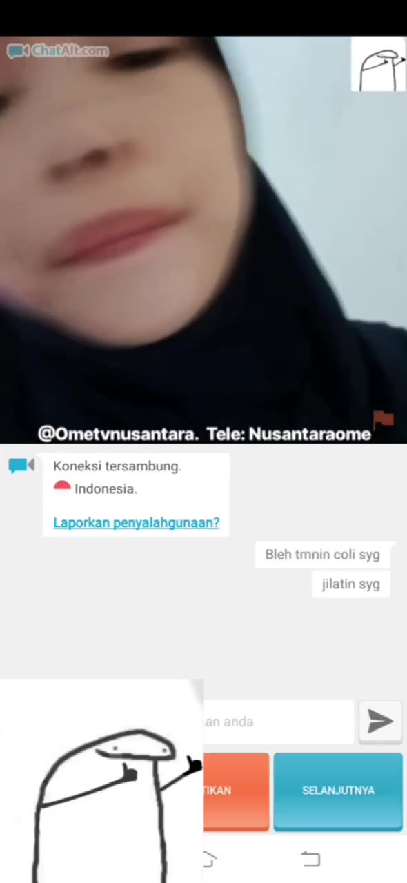 Sange Ometv Hijab Hitam Manis