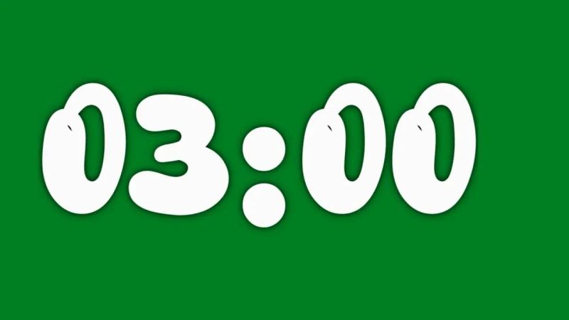 3 Minute Green Screen Background Effects Hd Countdown Timer With - Ultra HD Full HD City Images | Free Download