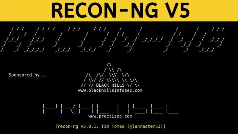 Efficient Open Source Intelligence Gathering With Recon Ng V5 0 0 - Premium Dark Background Gallery - Retina