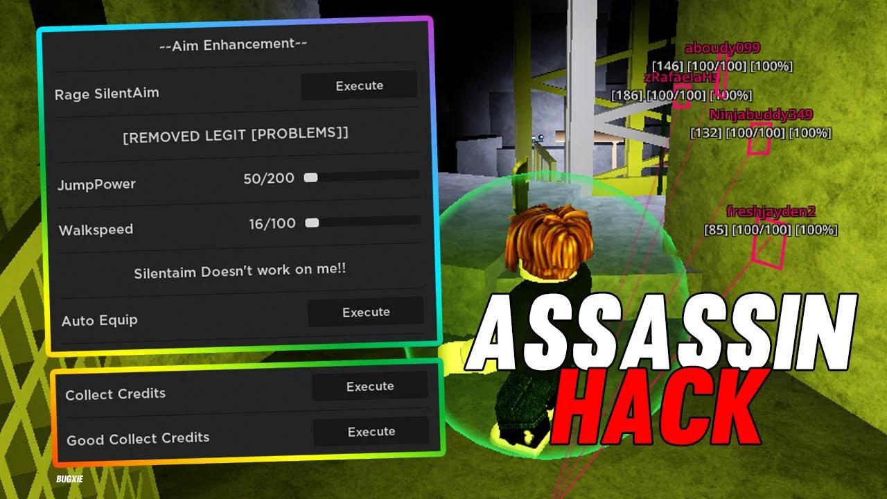 OP Assassin HACK AIMBOT UNLIMITED CREDITS ESP MORE ROBLOX 4FIteaBMCDw