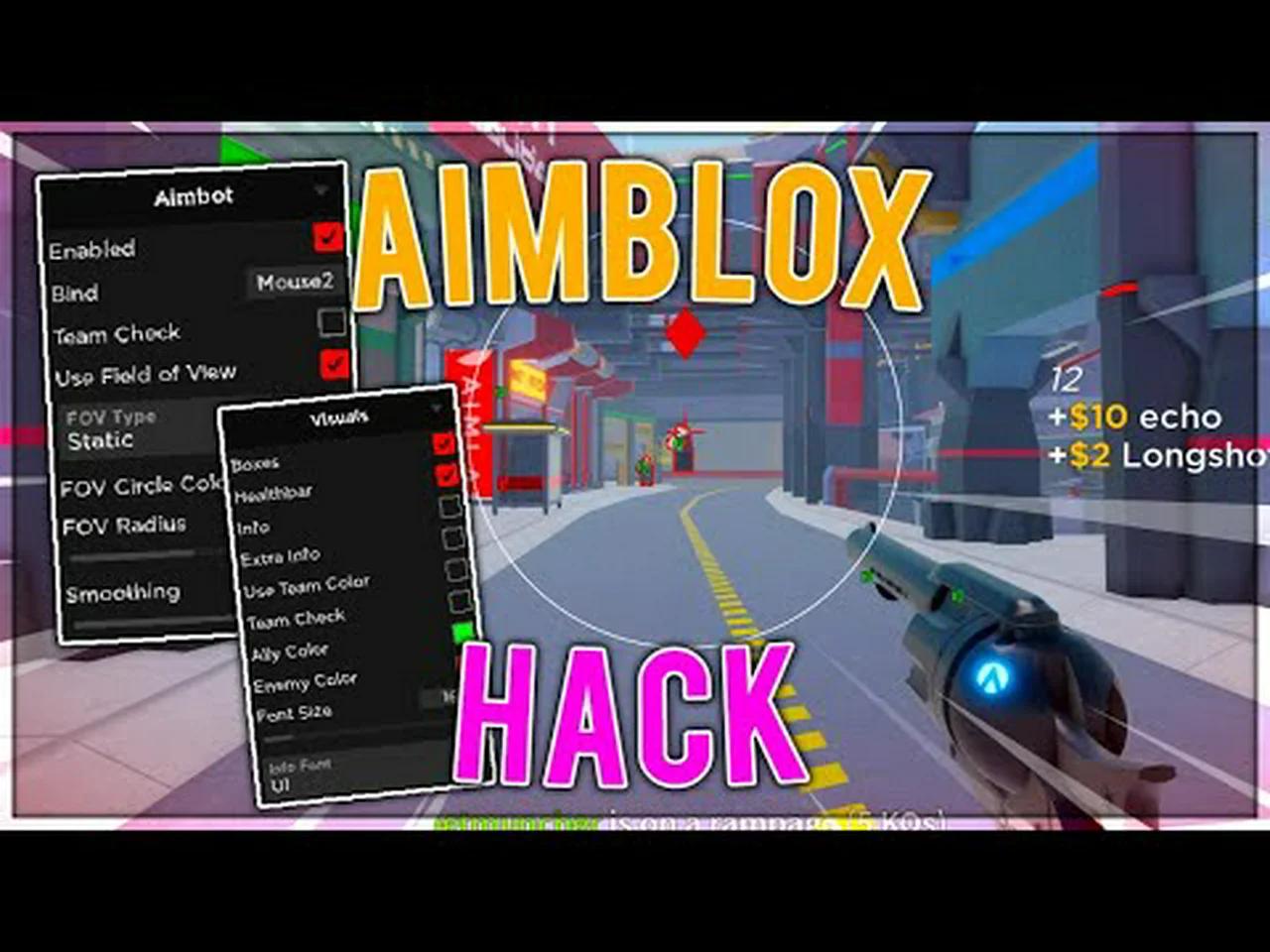 Roblox Aimblox Hack GUI Script Aimbot FOV ESP More PASTEBIN 6wnSHeGVbSE