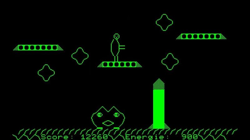 Sharp Mz 80c Game Super Defender 1983 - Space Photo Collection - HD Quality