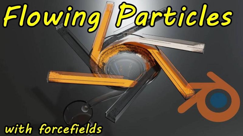 Particle Fluids With Curves Forcefields Blender Physics - Colorful Wallpapers - Modern 4K Collection