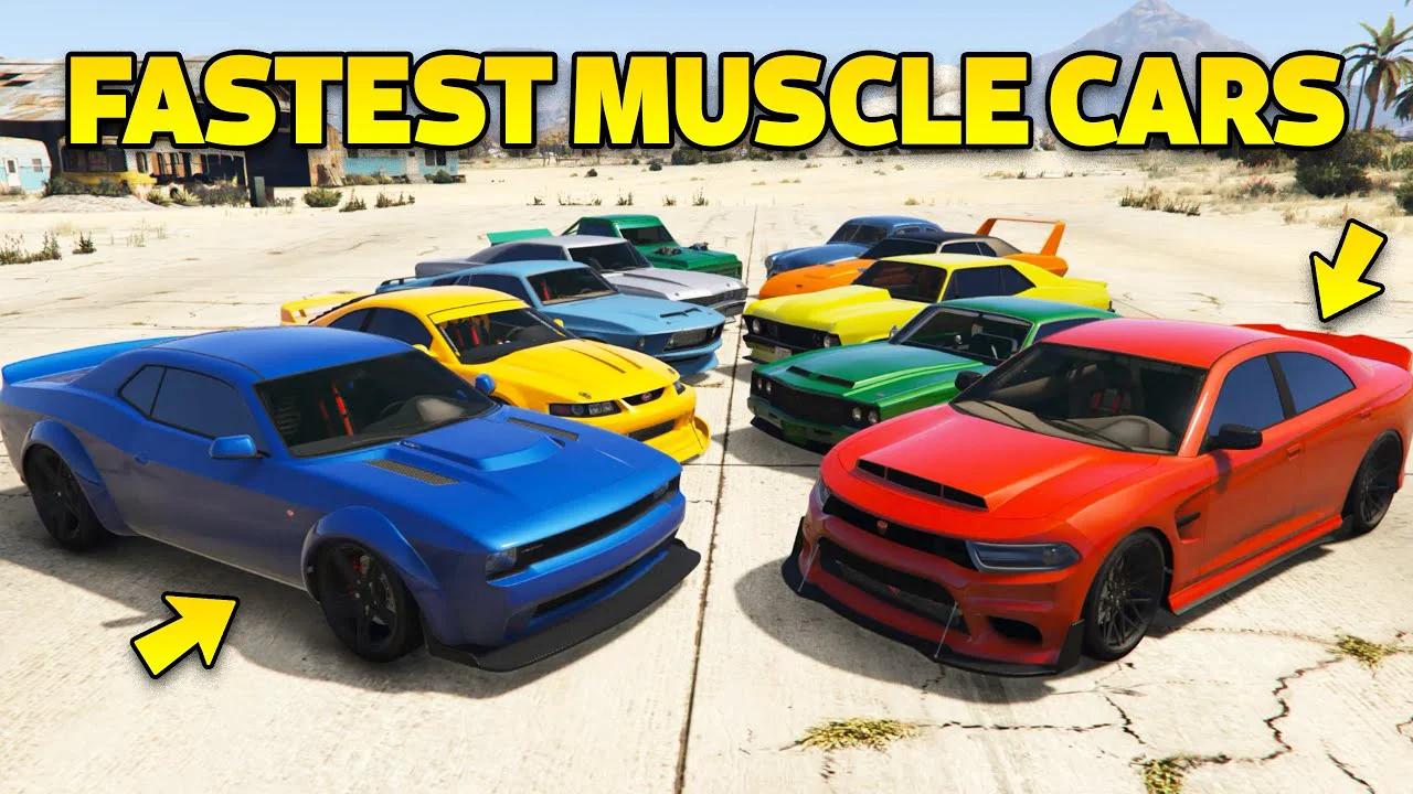 GTA 5 Online Best Fully Upgraded Muscle Cars Fastest Muscle Cars In BySIE5JSYso