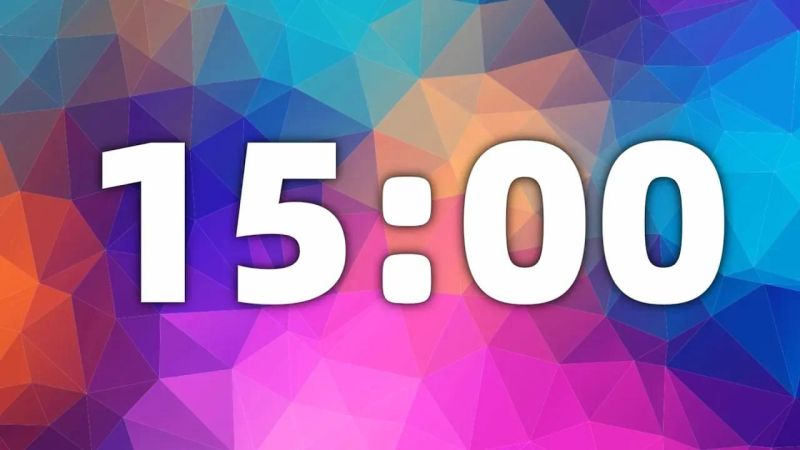 15 Minute Countdown Timer With Ticking Sound Effects Alarm Cool - Download Professional Light Picture | Full HD