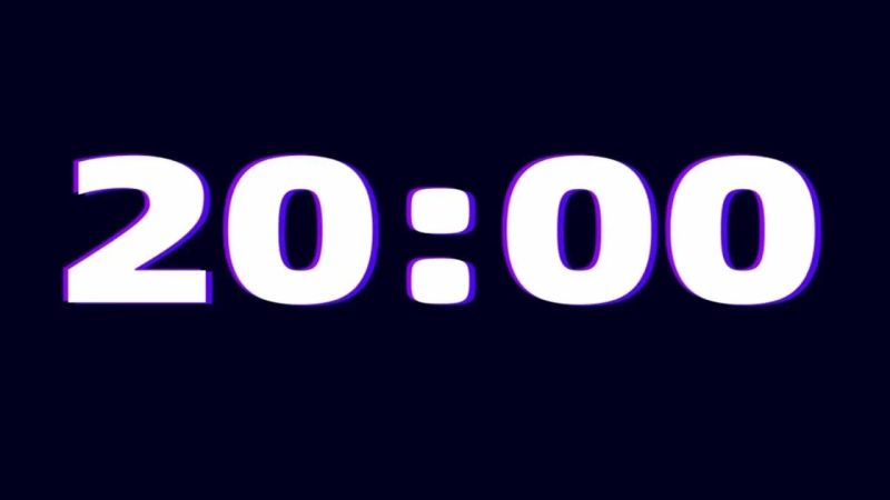 20 Minute Countdown Timer Silent Youtube - Best Gradient Illustrations in Retina