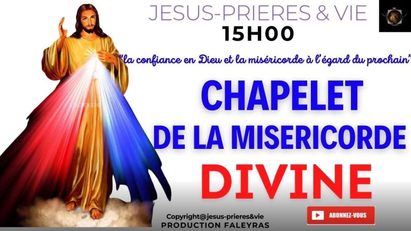 Chapelet De La Divine Misericorde 15h De Sainte Fa - Premium Dark Design Gallery - Retina