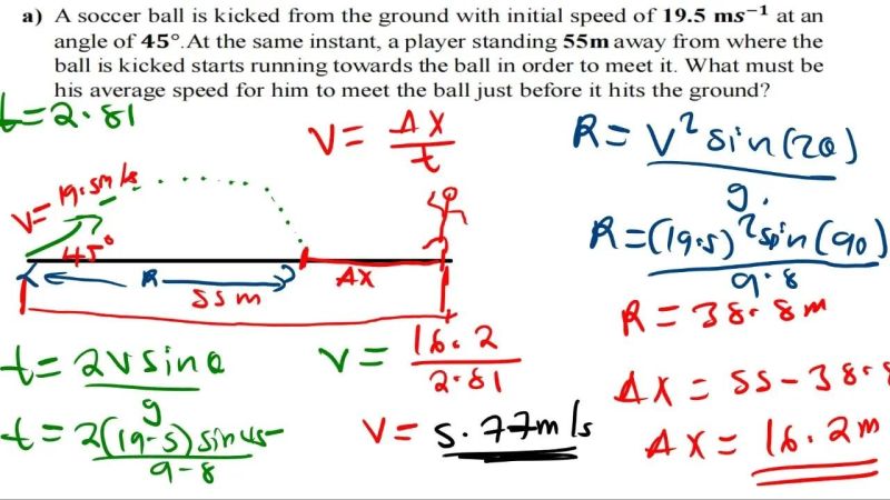 Projectile Motion Example Problem Physics Homework Help - Geometric Illustrations - Beautiful HD Collection