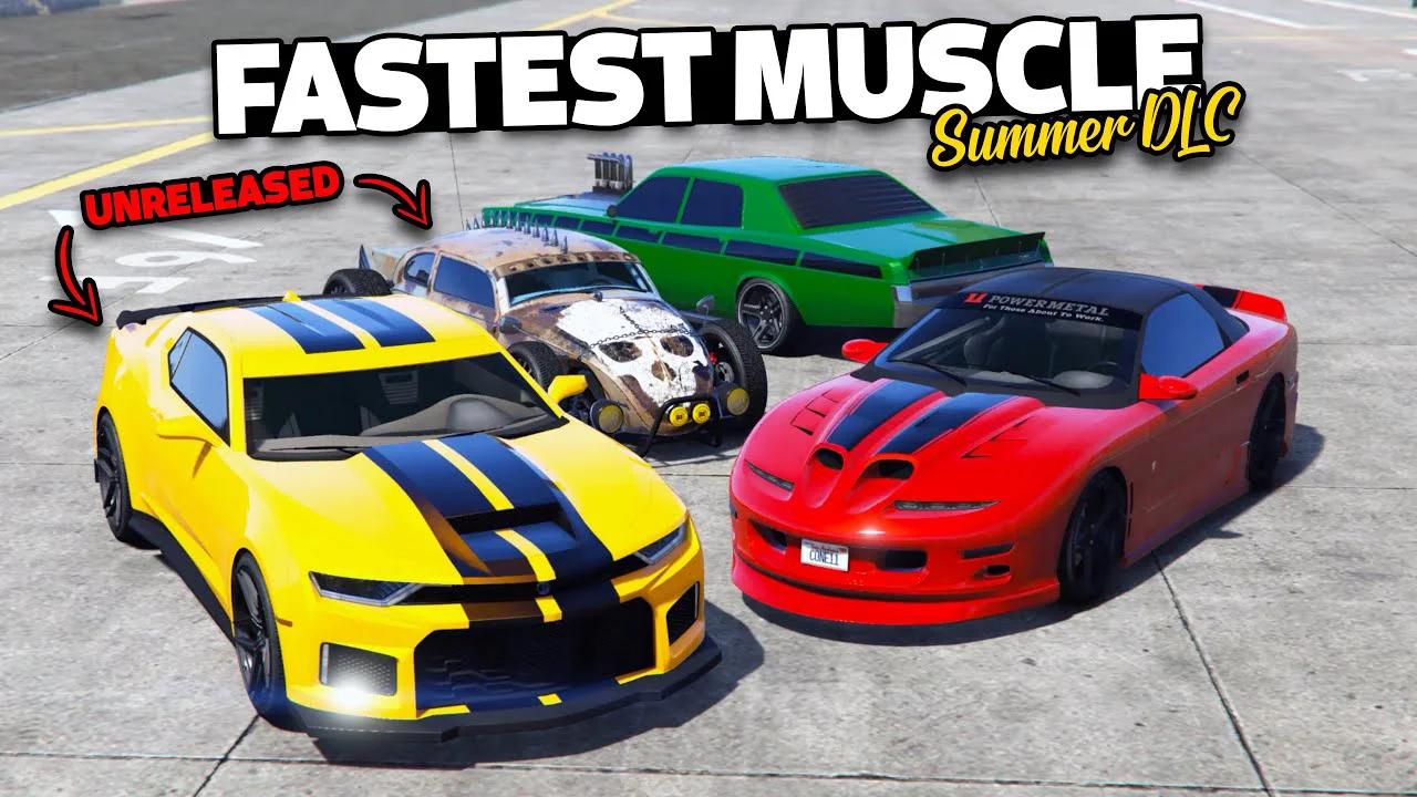 GTA 5 Online Which Is The Fastest Muscle Car 2022 Drag Race J0 YLi ZX6I