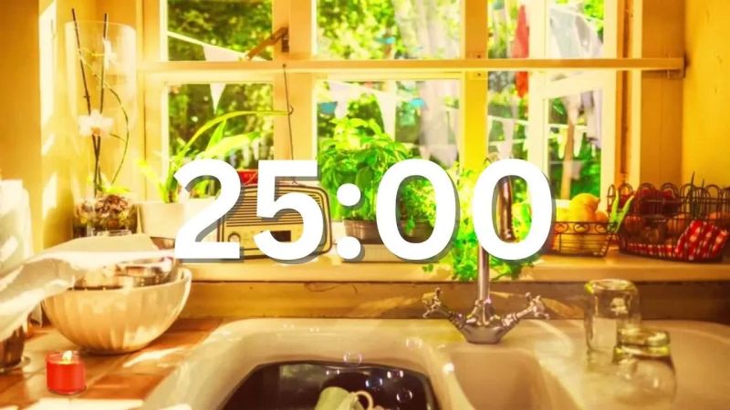 Pomodoro Timer 25 Minute Timer Pomodoro Session With Avatar - Premium Sunset Pattern Gallery - 8K