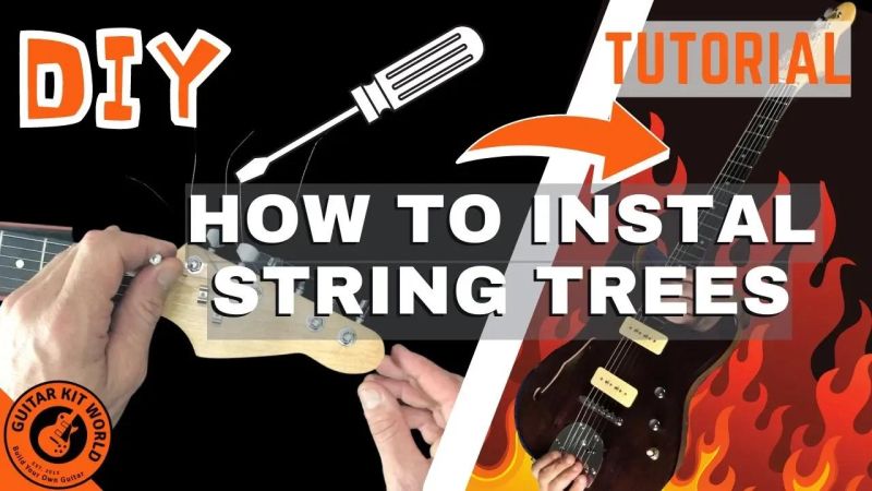 Installing String Trees Te Guitar Kit - Download Incredible Sunset Illustration | Mobile