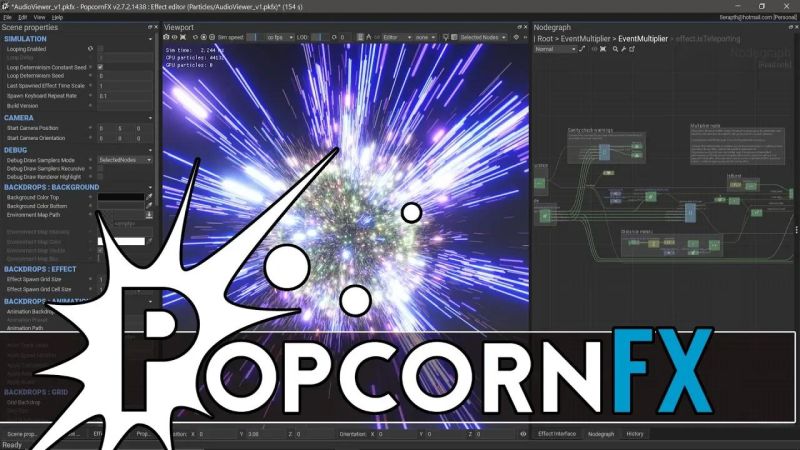 Popcornfx Particle Effects Plugin Windows Mac Linux - Premium Landscape Illustration - HD