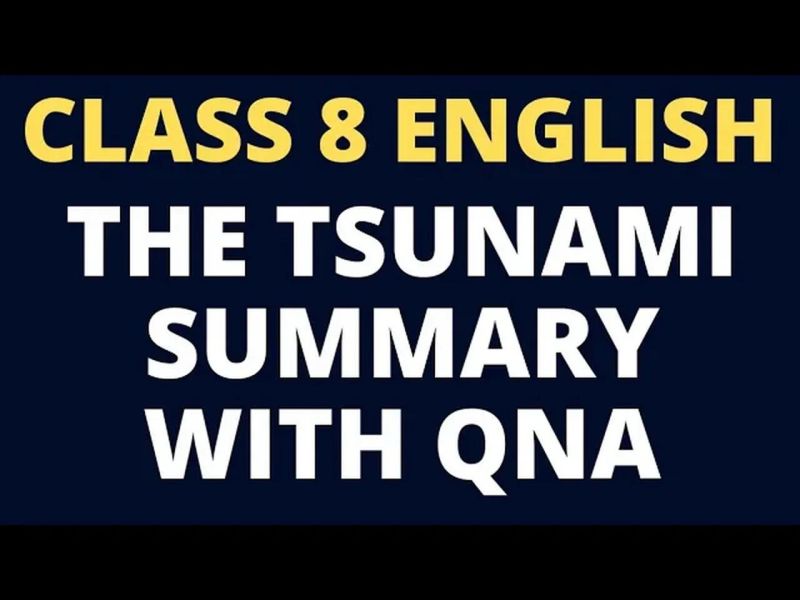Class 8 Unit 2 Pdf Tsunami - Stunning Dark Illustration - 4K