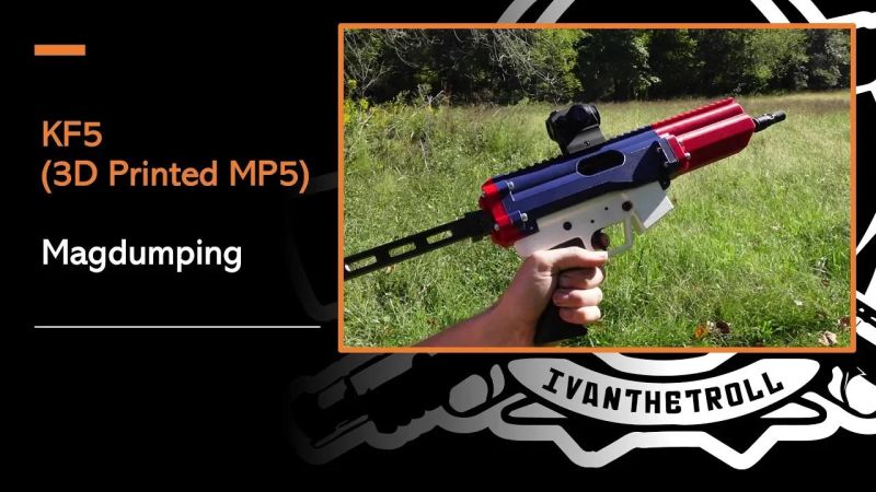 3d Printed Mp5 Magdump - Premium Geometric Texture Gallery - Mobile