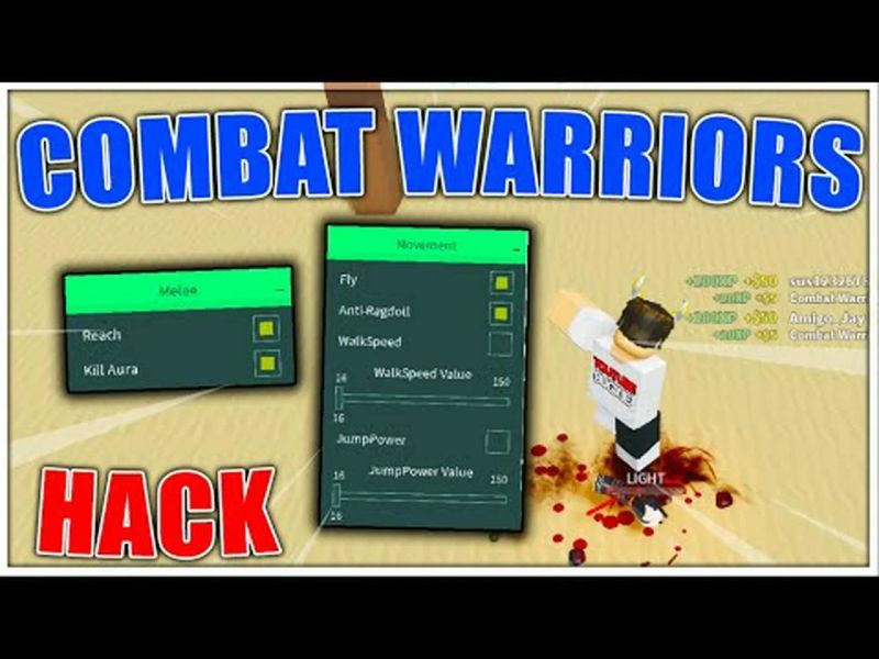 Combat Warriors Script Gui Hack Kill Aura Kill All Admin More - Premium Dark Art - Full HD