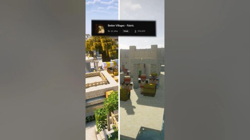 Better Village Minecraft Mod - Premium Ocean Pattern Gallery - Retina