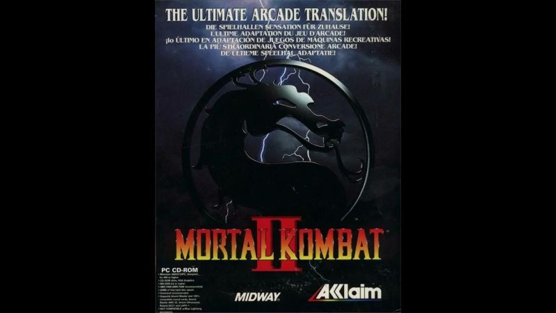 Mortal Kombat Microsoft Dos Artwork Disc - Dark Image Collection - Retina Quality