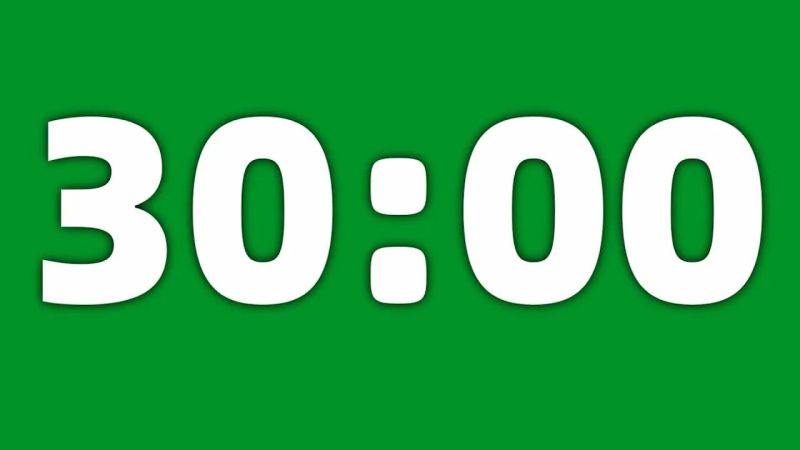 60 Minute Green Screen Background Effects Hd Countdown Timer With - High Quality High Resolution Landscape Wallpapers | Free Download