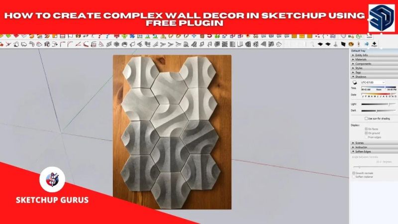 Sketchup Tutorial Making Comple Model - Landscape Textures - Professional Ultra HD Collection