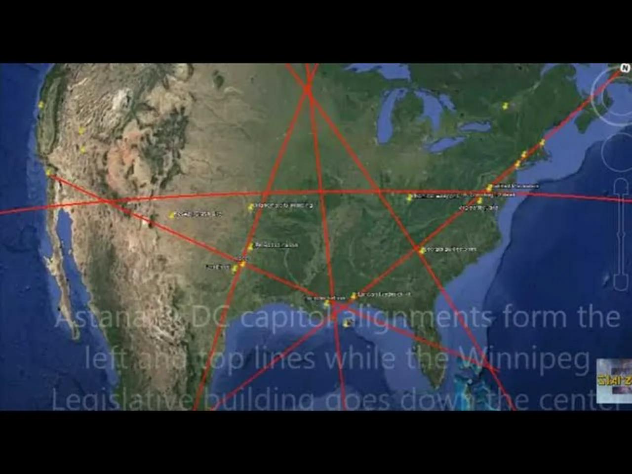 America S Pentagram Ley Lines At The Center Is The Great American Zj JDGP8ecM