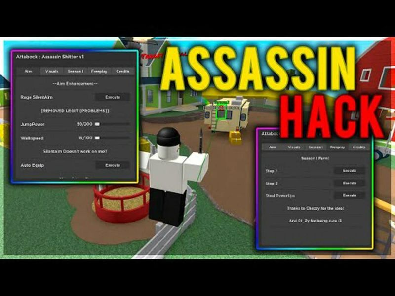 Roblox Assassin Hack Script Gui Hitbox Expander Silent Aim Auto Kill - Dark Image Collection - Ultra HD Quality