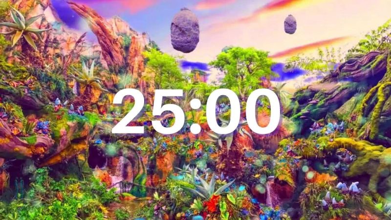 25 Minute Timer Pomodoro Timer Atlantis Underwater Ambience With - Classic Sunset Art - Ultra HD