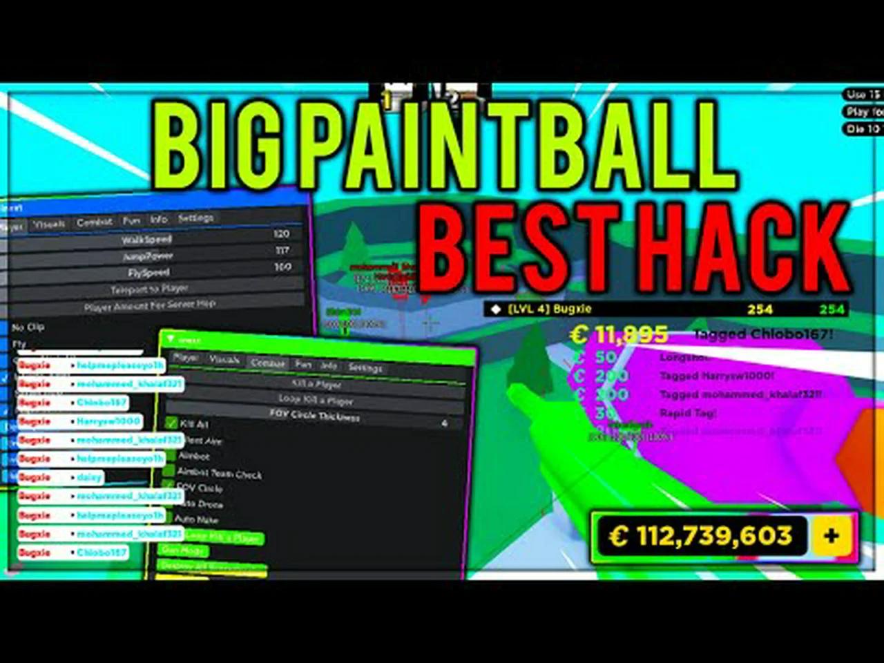 WORKING ROBLOX Big Paintball Script Hack PASTEBIN GUI GZginPA3wiU