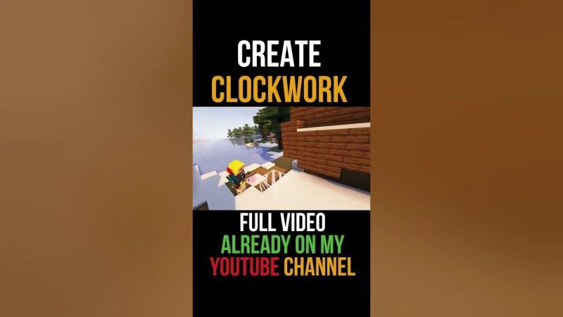 Valkyrien Skies Clockwork Tutorial Guide Gravitron Minecraft Java - Creative Mountain Art - 4K