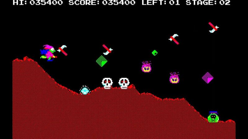 Binary Land Sharp X1 Cass By Hudson Soft 1983 - Retina Colorful Backgrounds for Desktop