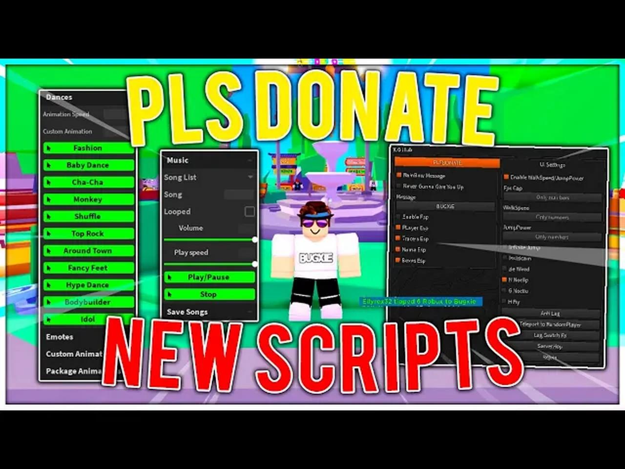ROBLOX PLS DONATE SCRIPT GUIS HACK PASTEBIN BEST WAY TO EARN LZ22Ia7OkA4