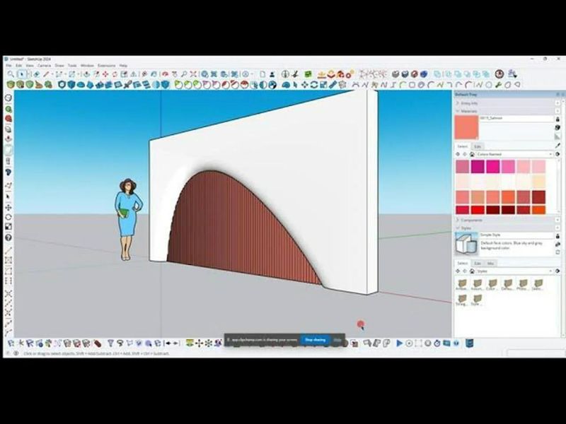 Sketchup Tutorial Making Comple Model - Gradient Art Collection - High Resolution Quality