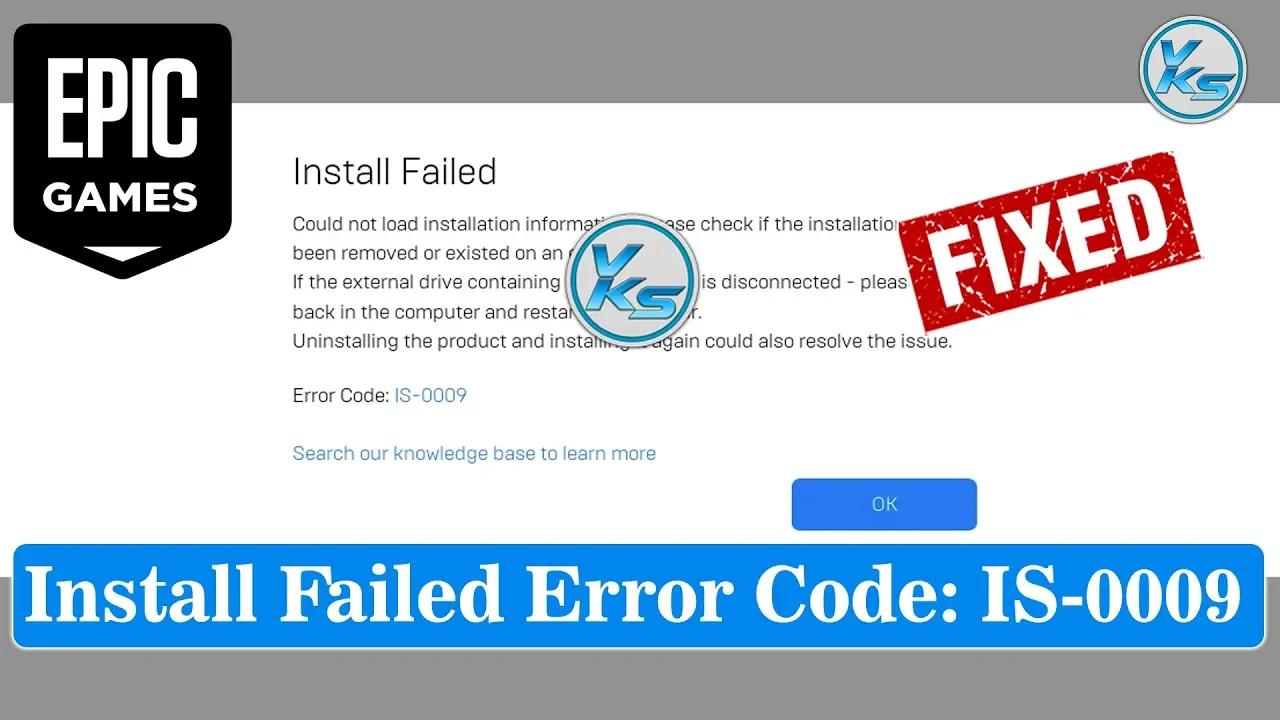 How To Fix Epic Games Install Failed Error Code IS 0009 100 Working NgA9tA23HCw