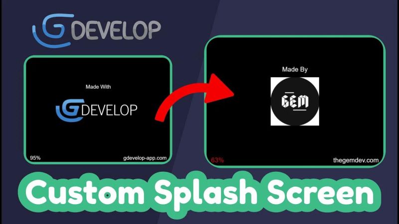 Selectable Custom Splash Screen Progress Bar Gdevelop Logo Feature - Light Picture Collection - 8K Quality