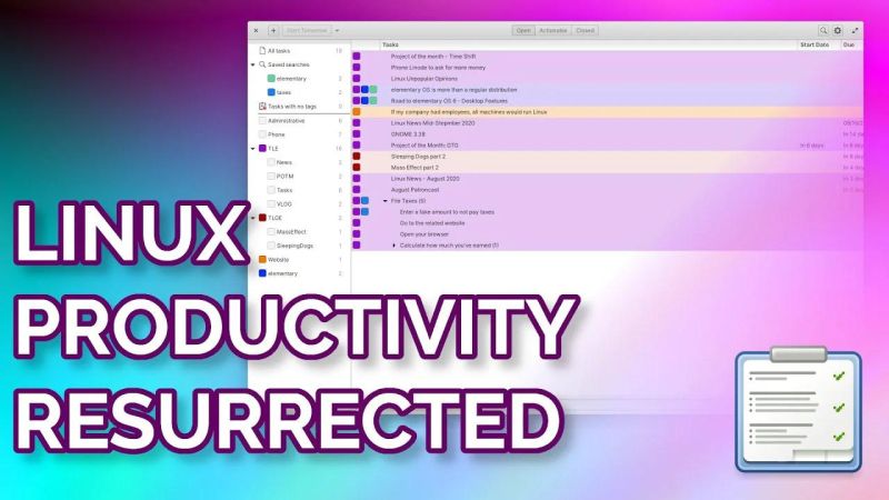 Getting Things Gnome Keeps Linux Users Organized - Colorful Picture Collection - 8K Quality