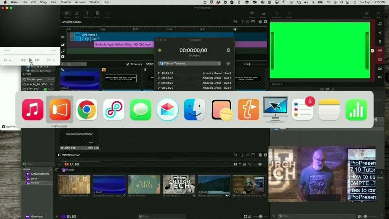 Propresenter 7 10 Tutorial How To Use Smpte Timecode To Control - Modern Space Background - Desktop